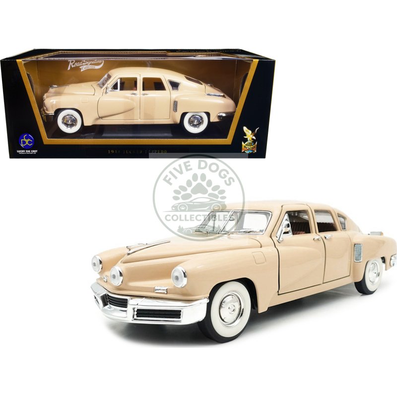 1948 tucker torpedo cream 1/18 diecast model car by road signature