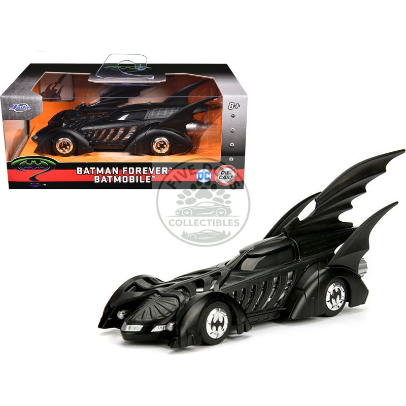 batmobile black "batman forever" (1995) movie "hollywood rides" series 1/32 diecast model car by jada