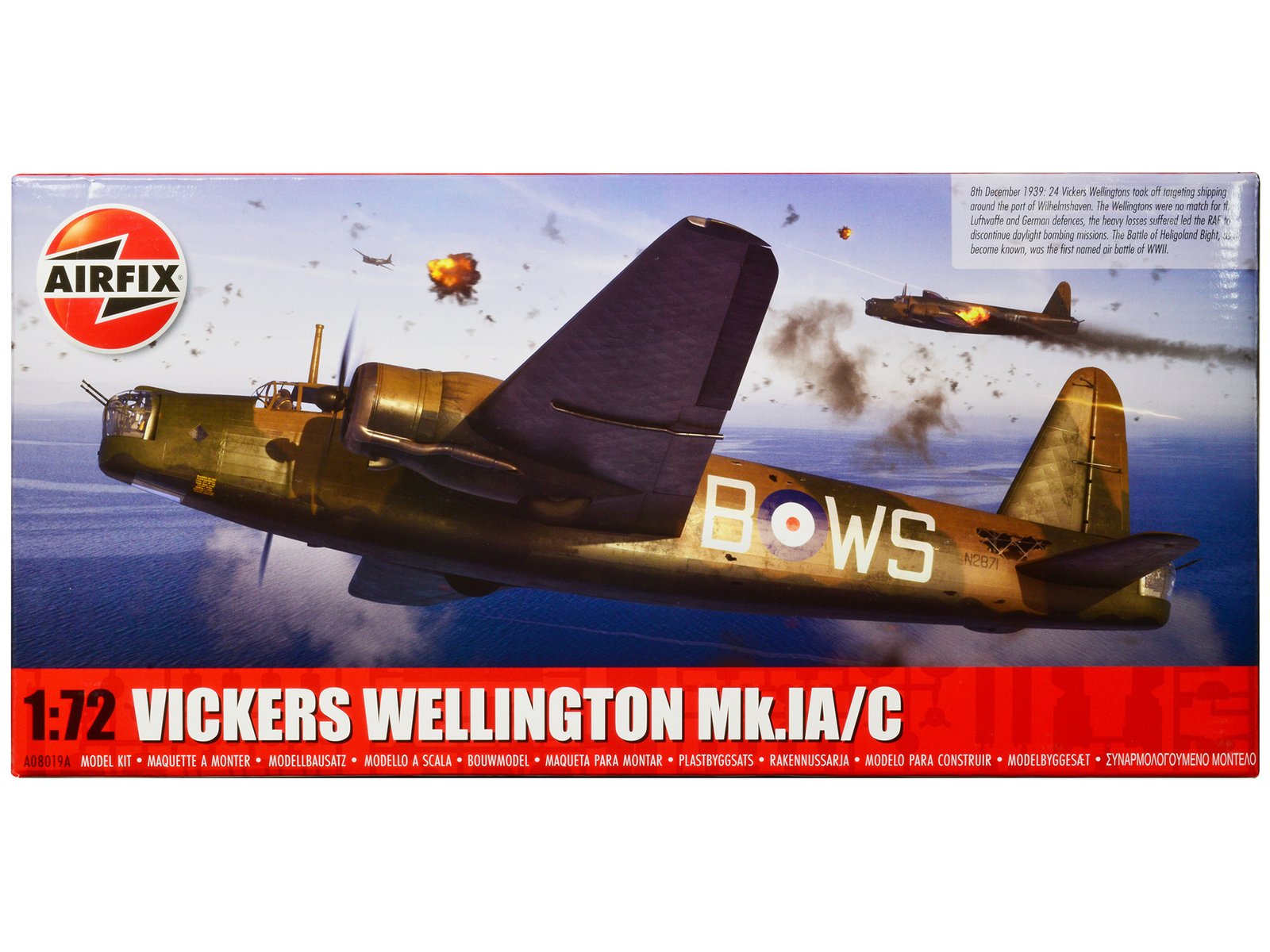 level 3 model kit vickers wellington mk.ia/c bomber aircraft with 2 scheme options 1/72 plastic model kit by airfix level 3 model kit vickers wellington mk.ia/c bomber aircraft with 2 scheme options 1/72 plastic model kit by airfix