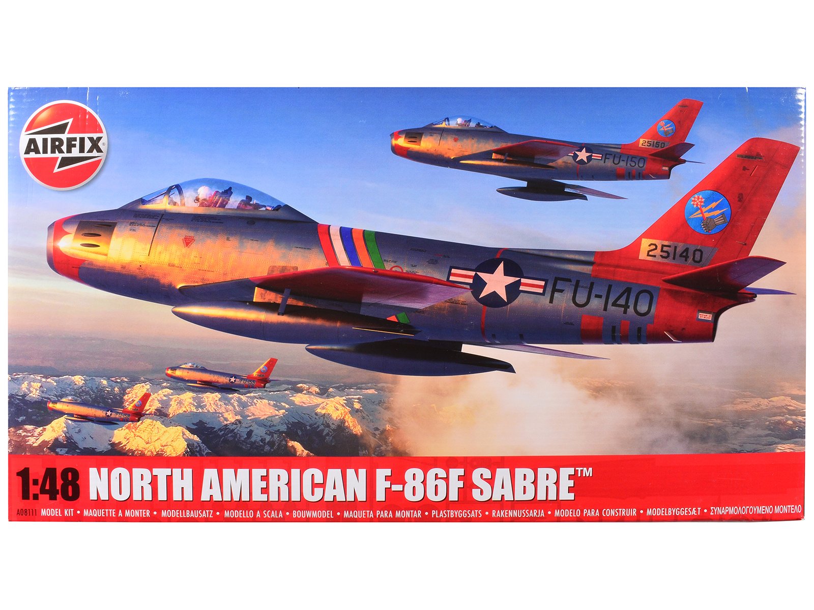 level 2 model kit north american f 86f sabre aircraft with 2 scheme options 1/48 plastic model kit by airfix level 2 model kit north american f 86f sabre aircraft with 2 scheme options 1/48 plastic model kit by airfix