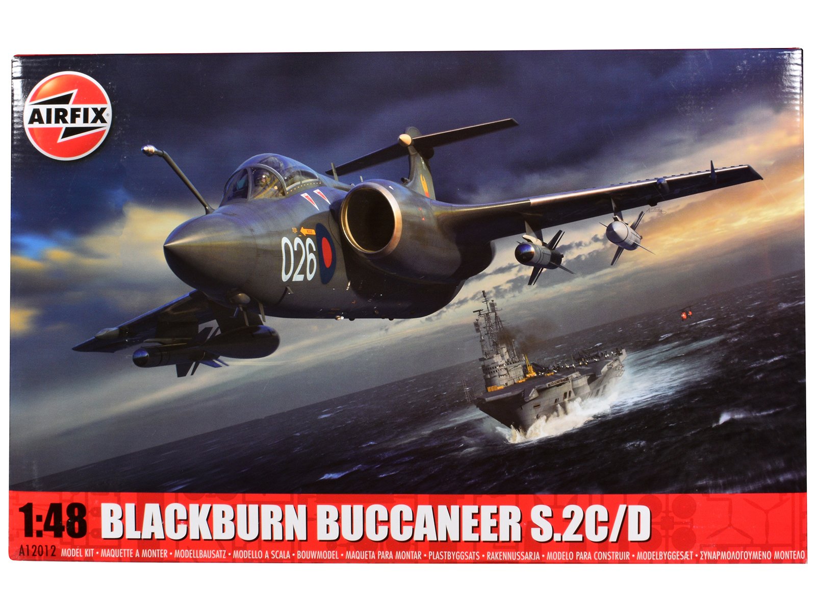 level 4 model kit blackburn buccaneer s.2c/d attack aircraft with 4 scheme options 1/48 plastic model kit by airfix level 4 model kit blackburn buccaneer s.2c/d attack aircraft with 4 scheme options 1/48 plastic model kit by airfix