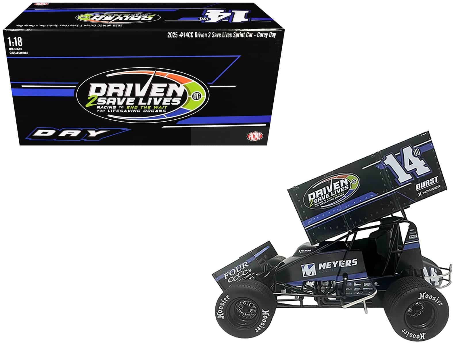 2025 Driven 2 Save Lives Diecast Car Diecast 2025 Driven 2 Save Lives race car model for collectors.