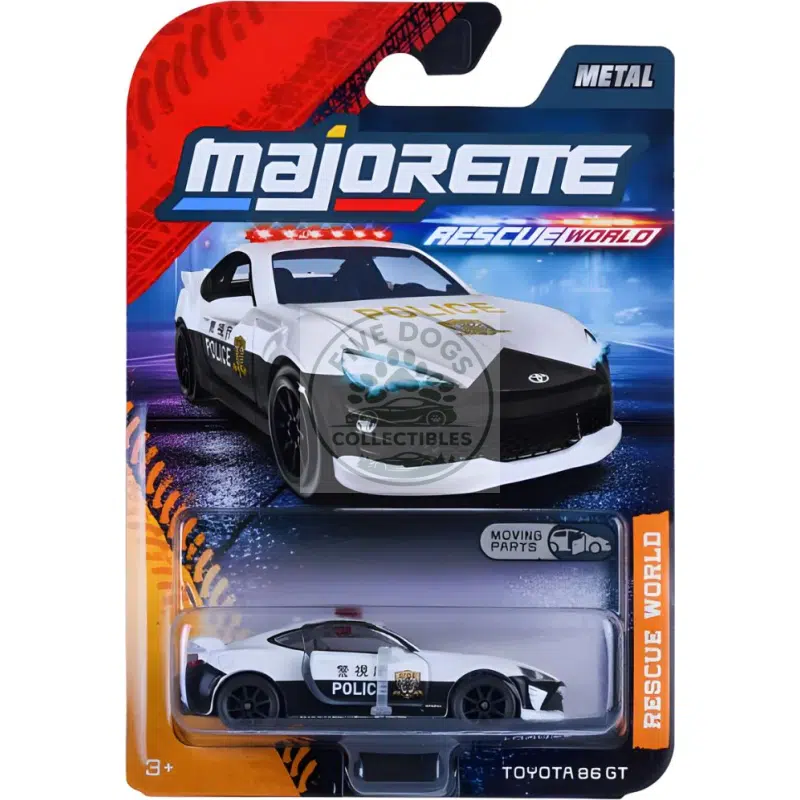 majorette rescue world toyota 86 gt 1:64 scale die cast car