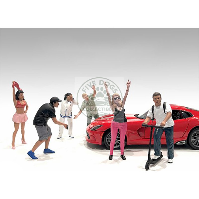 "figure24 series 2" 6 piece figure set for 1/24 scale models by american diorama