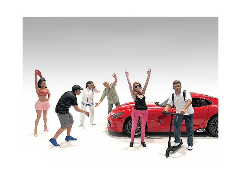 "figure24 series 2" 6 piece figure set for 1/24 scale models by american diorama "figure24 series 2" 6 piece figure set for 1/24 scale models by american diorama