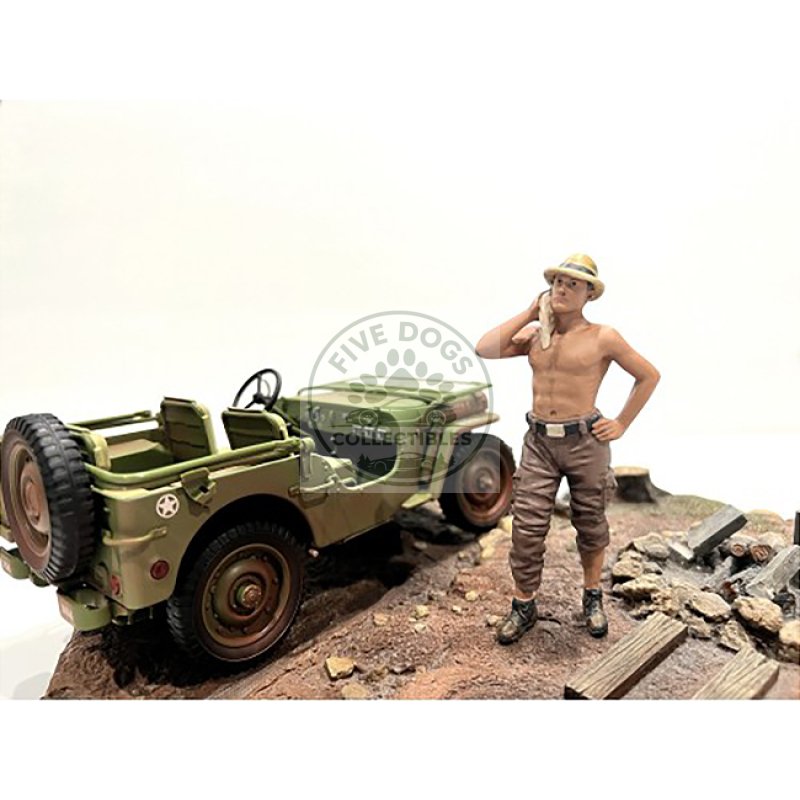 "4x4 mechanic" figure 1 for 1/18 scale models by american diorama