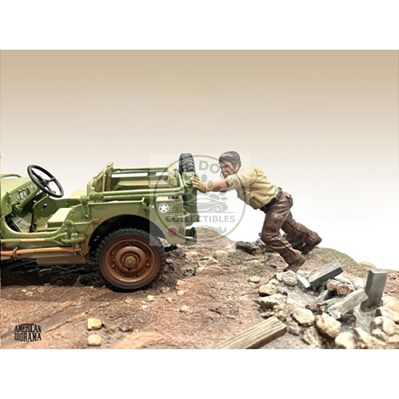 "4x4 mechanic" figure 5 for 1/18 scale models by american diorama