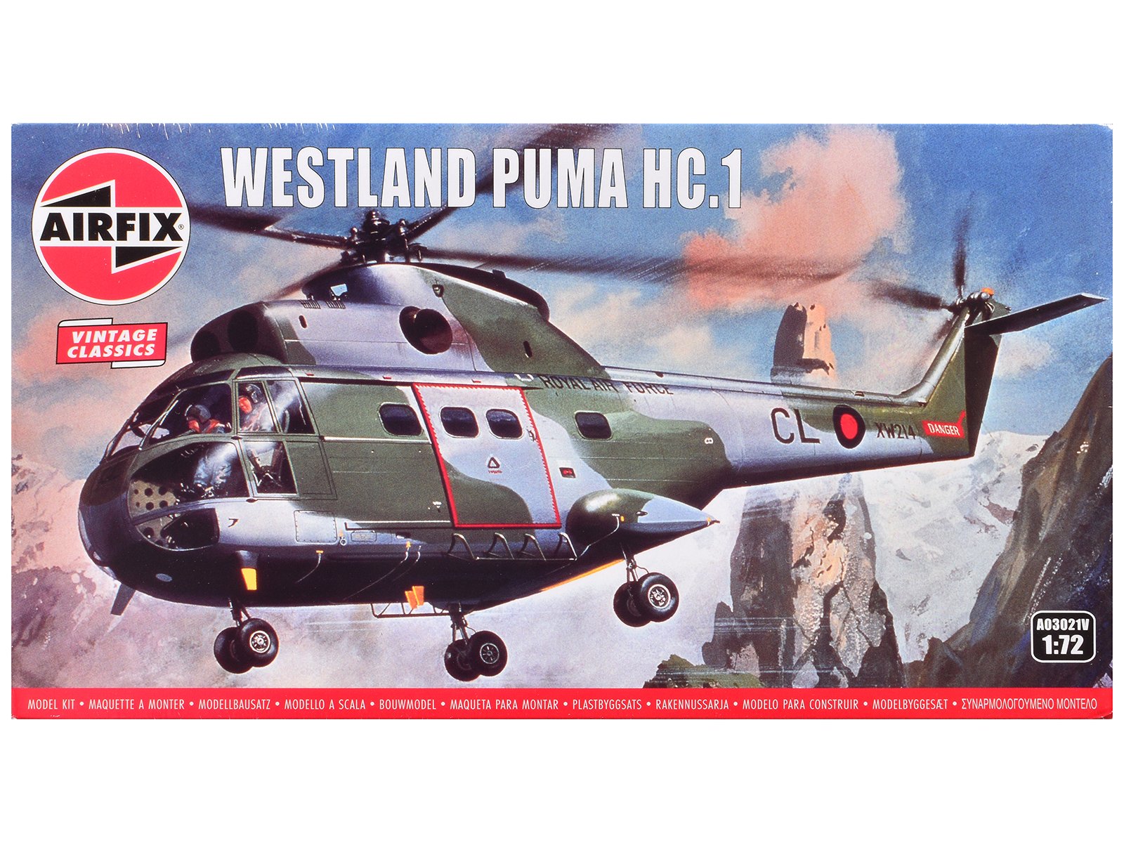 level 2 model kit westland puma hc.1 helicopter with 2 scheme options 1/72 plastic model kit by airfix level 2 model kit westland puma hc.1 helicopter with 2 scheme options 1/72 plastic model kit by airfix