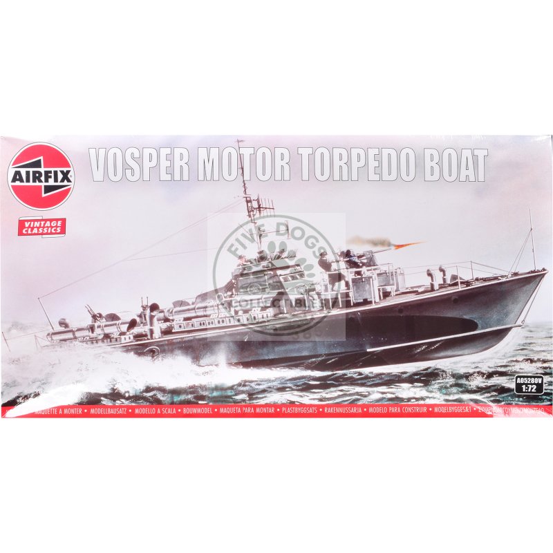 level 3 model kit vosper motor torpedo boat 1/72 plastic model kit by airfix
