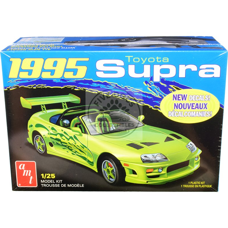 skill 2 model kit 1995 toyota supra convertible 1/25 scale model by amt
