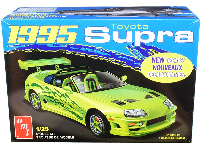 skill 2 model kit 1995 toyota supra convertible 1/25 scale model by amt skill 2 model kit 1995 toyota supra convertible 1/25 scale model by amt