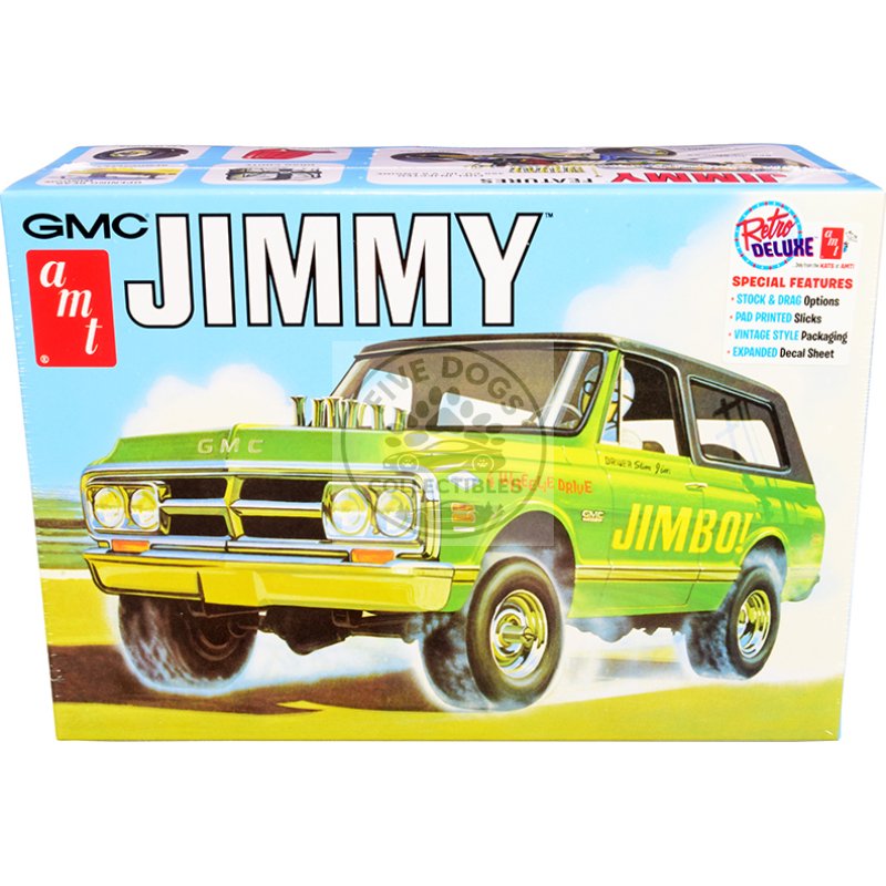 skill 2 model kit 1972 gmc jimmy pickup truck 2 in 1 kit 1/25 scale model by amt
