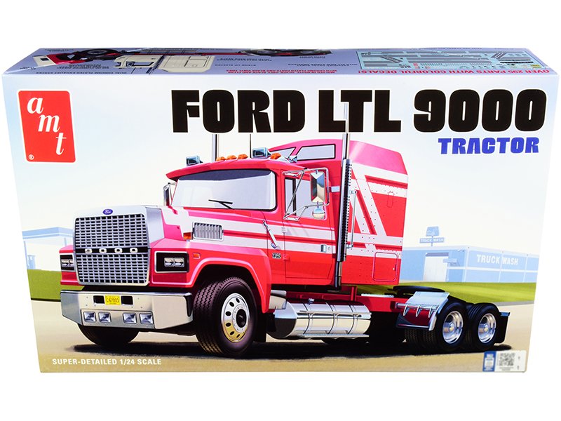 skill 3 model kit ford ltl 9000 semi tractor 1/24 scale model by amt skill 3 model kit ford ltl 9000 semi tractor 1/24 scale model by amt