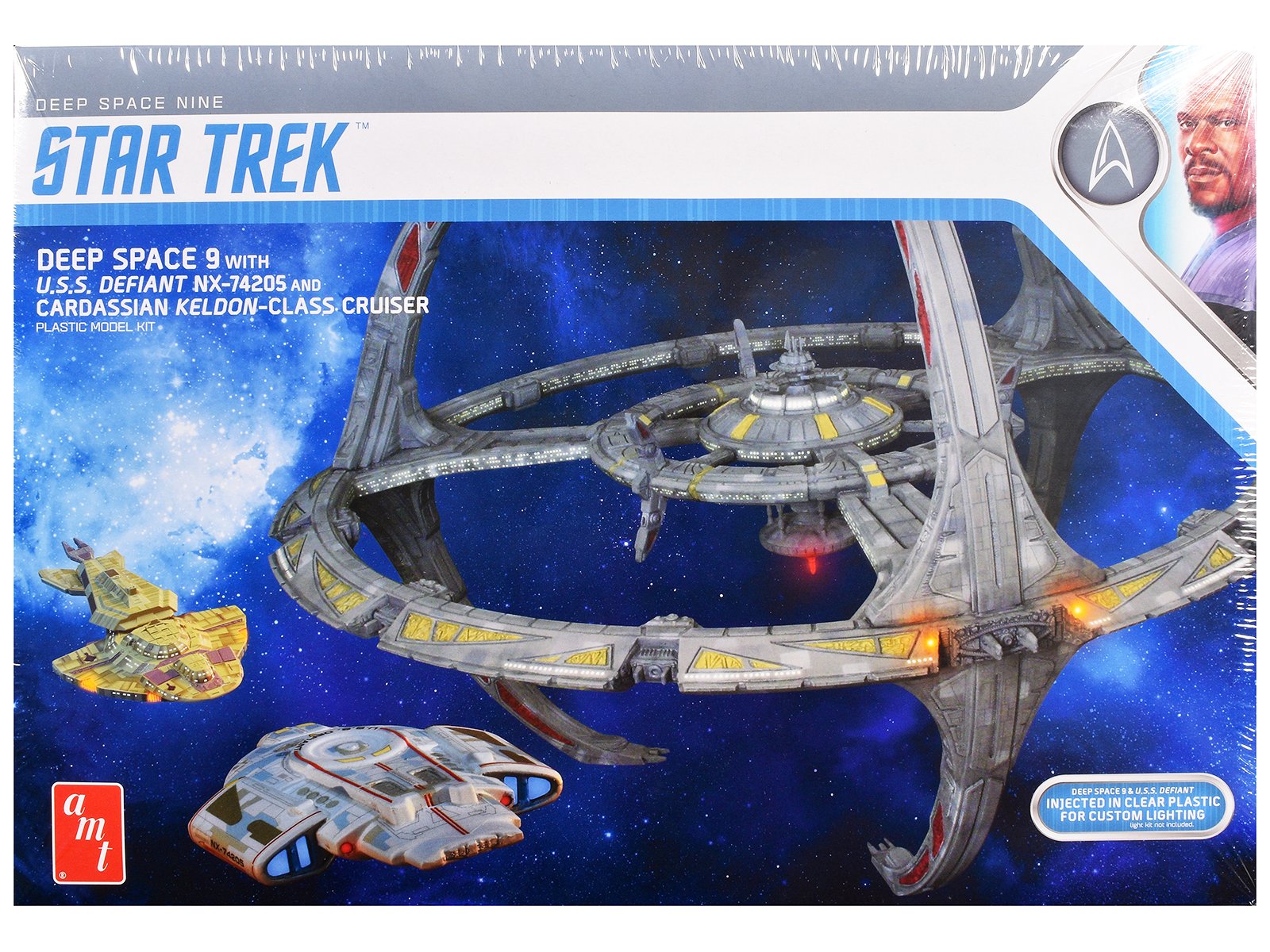 skill 2 model kit deep space 9 space station with uss defiant nx 74205 space ship and cadassian keldon class cruiser "star trek: deep space nine" (1993 1999) tv series 1/3300 scale model by amt skill 2 model kit deep space 9 space station with uss defiant nx 74205 space ship and cadassian keldon class cruiser "star trek: deep space nine" (1993 1999) tv series 1/3300 scale model by amt