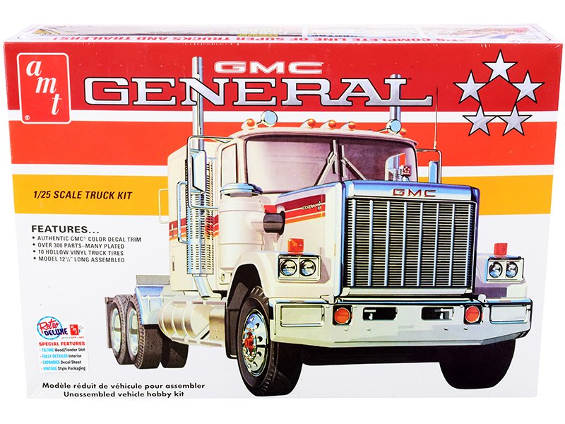 skill 3 model kit gmc general truck tractor 1/25 scale model by amt skill 3 model kit gmc general truck tractor 1/25 scale model by amt
