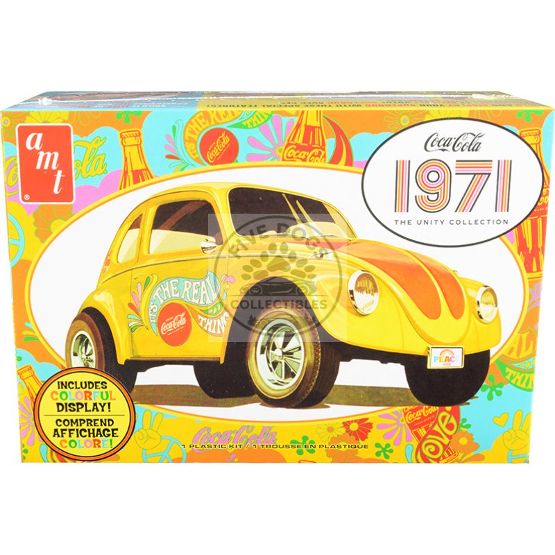 skill 3 model kit volkswagen superbug gasser "coca cola" 1971 the unity collection 1/25 scale model by amt