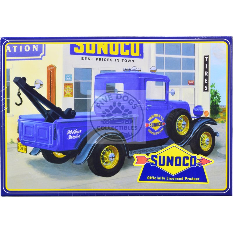skill 2 model kit 1934 ford pickup truck "sunoco" 3 in 1 kit 1/25 scale model by amt