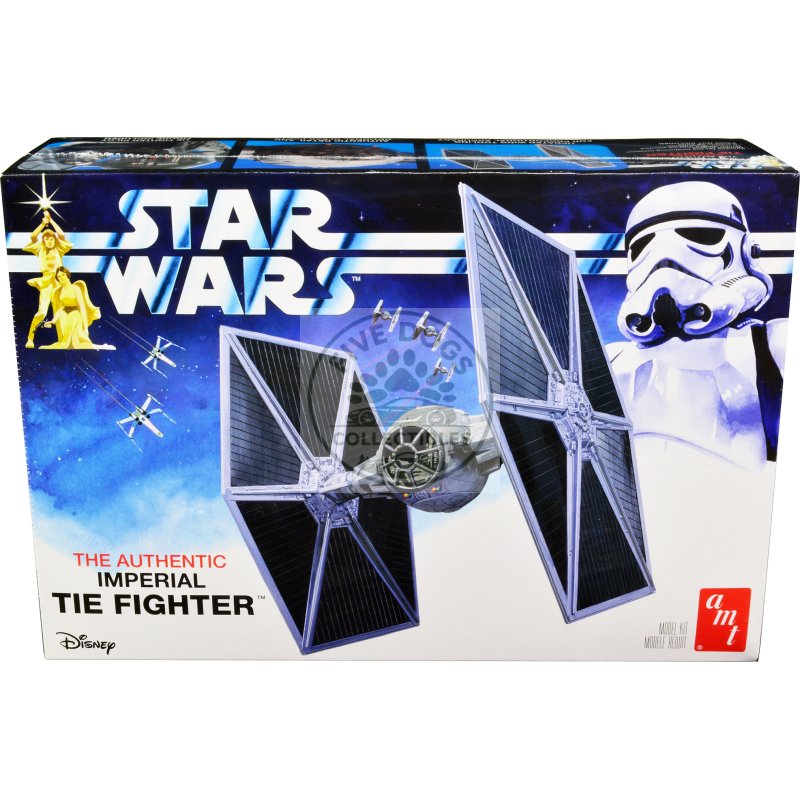 skill 2 model kit imperial tie fighter "star wars" (1977) movie model by amt