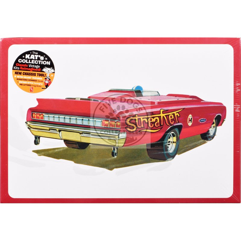 skill 2 model kit 1964 oldsmobile f 85 awb funny car "streaker" 1/25 scale model by amt