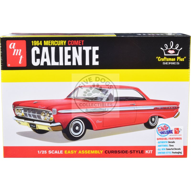 skill 2 model kit 1964 mercury comet caliente "craftsman plus" series 1/25 scale model by amt