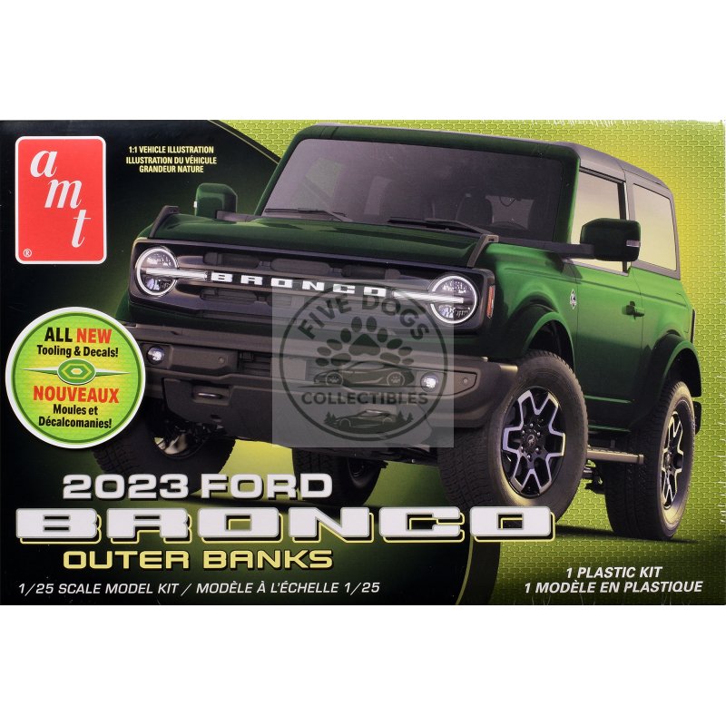 skill 2 model kit 2023 ford bronco outer banks 1/25 scale model by amt