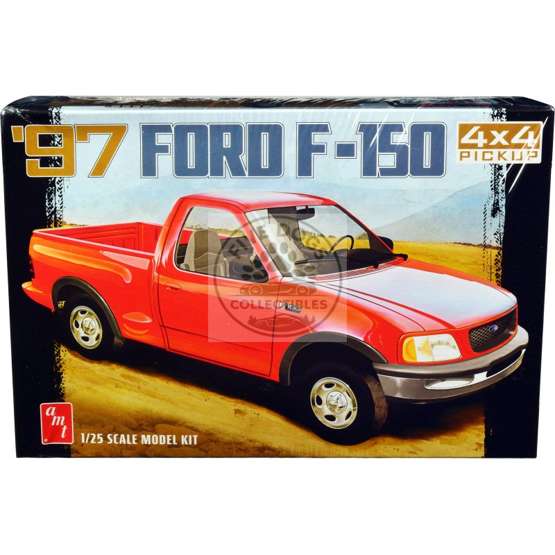 skill 2 model kit 1997 ford f 150 4x4 pickup truck 1/25 scale model by amt
