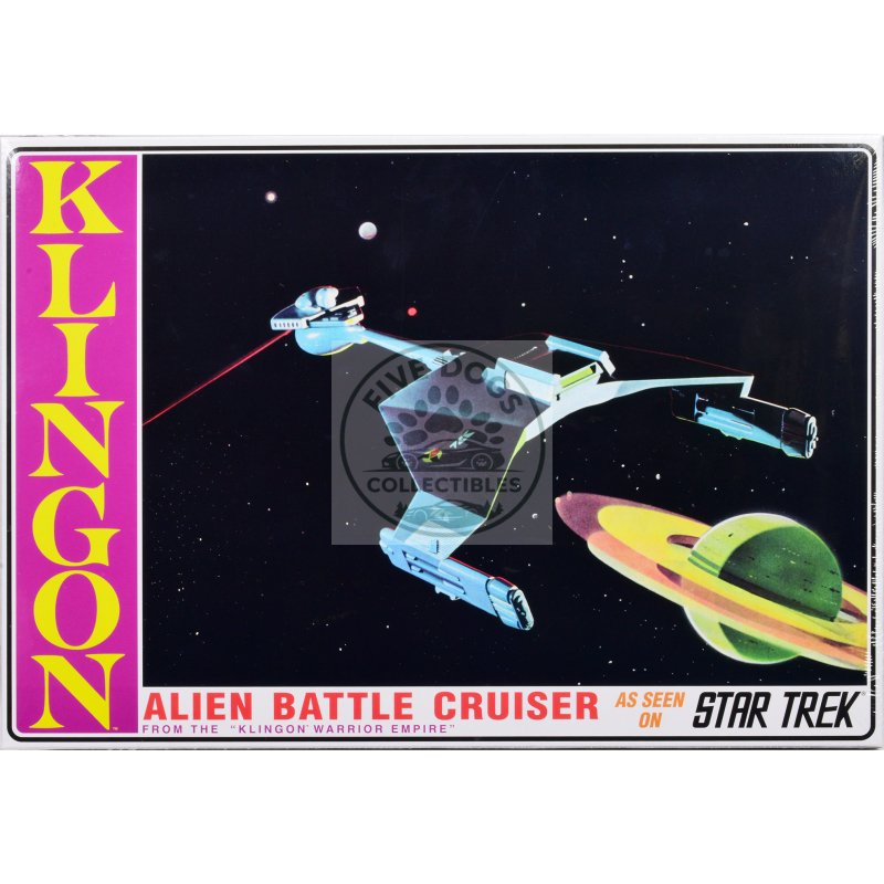 skill 2 model kit "klingon warrior empire" alien battle cruiser "star trek" (1966 1969) tv series 1/650 scale model by amt