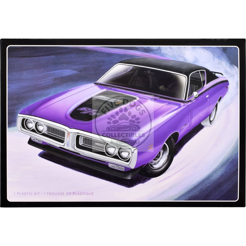 skill 2 model kit 1971 dodge charger r/t 1/25 scale model by amt