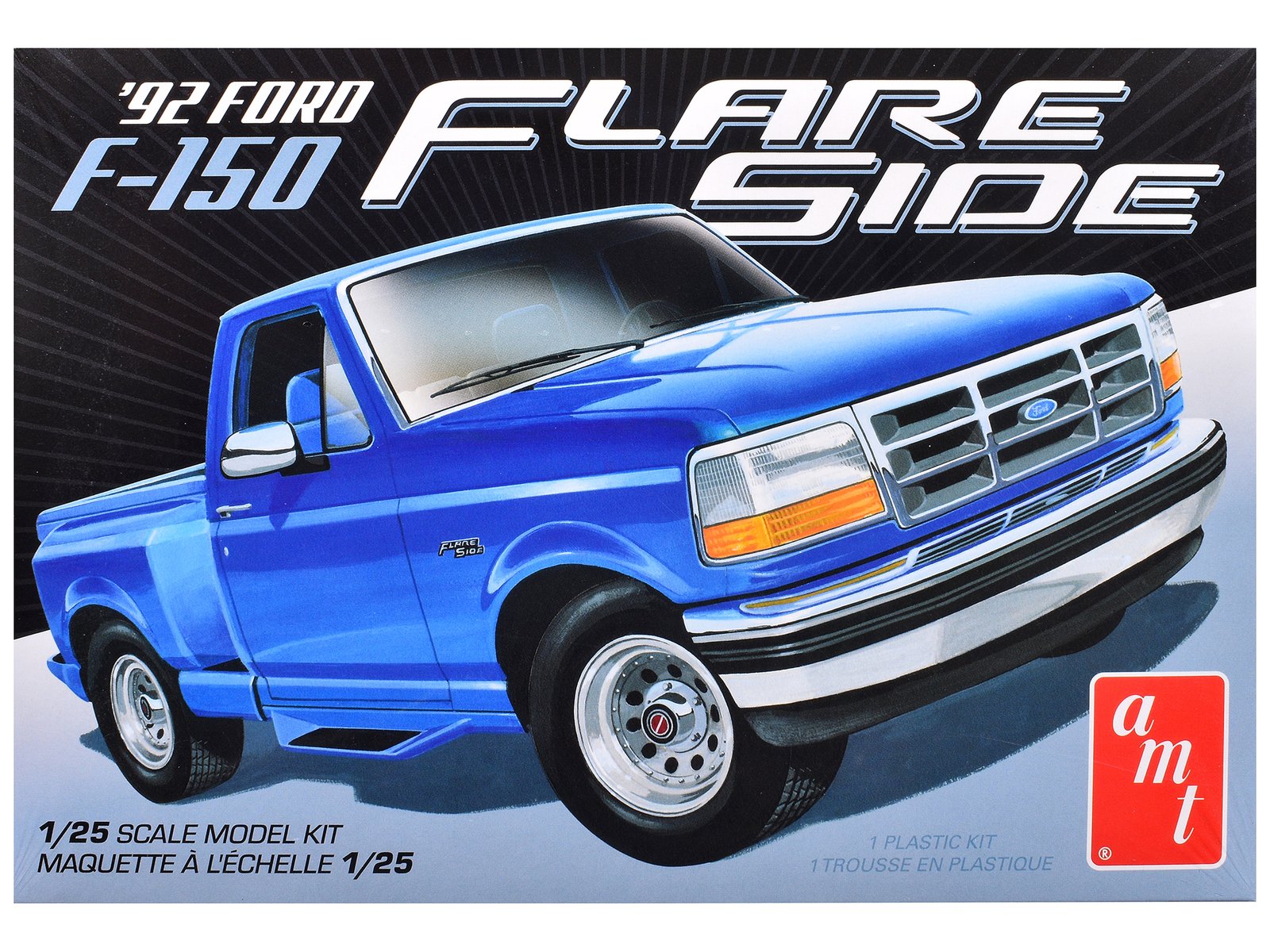 skill 2 model kit 1992 ford f 150 flare side pickup truck 1/25 scale model by amt skill 2 model kit 1992 ford f 150 flare side pickup truck 1/25 scale model by amt