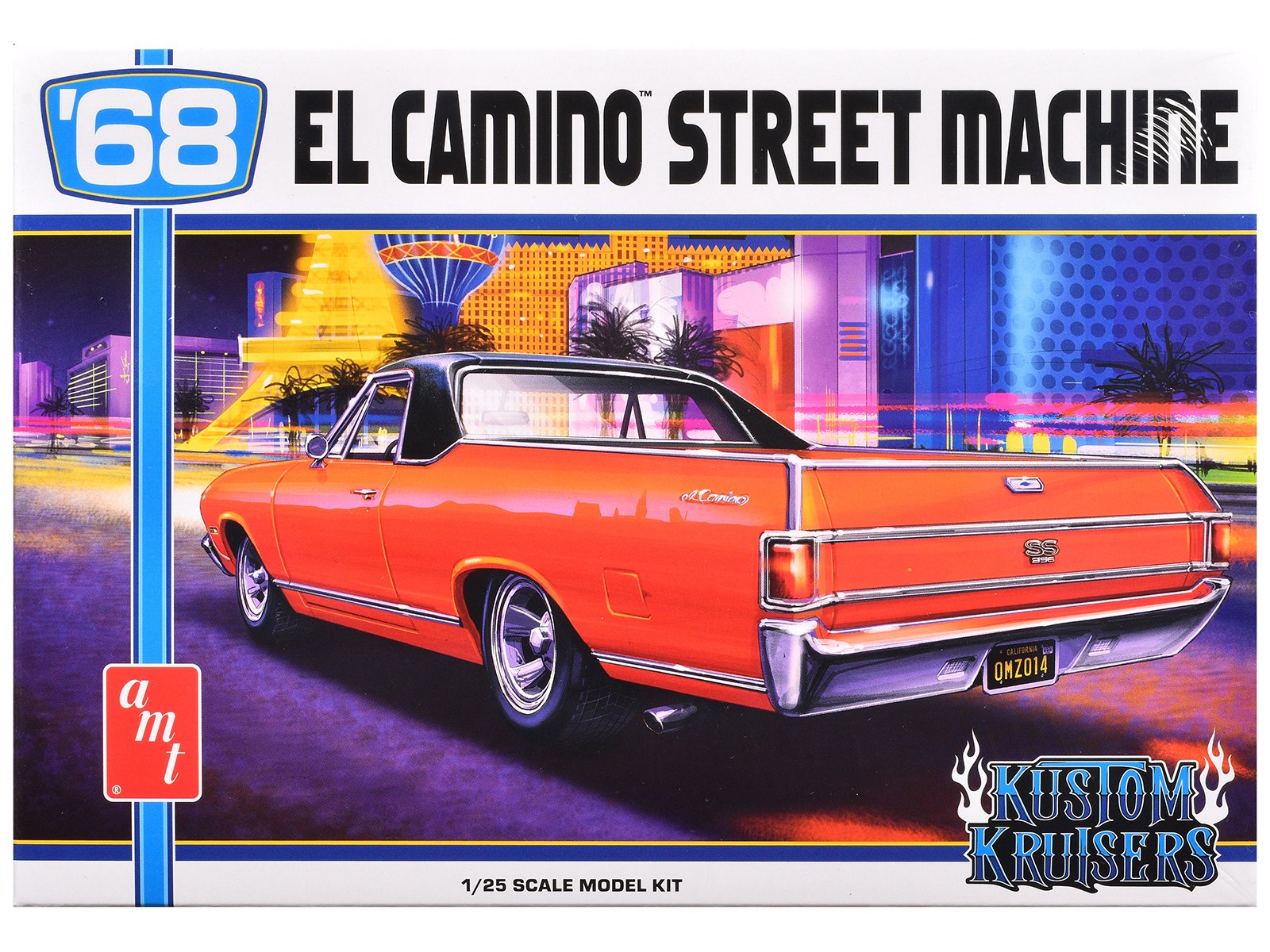 skill 2 model kit 1968 chevrolet el camino street machine 1/25 scale model by amt skill 2 model kit 1968 chevrolet el camino street machine 1/25 scale model by amt