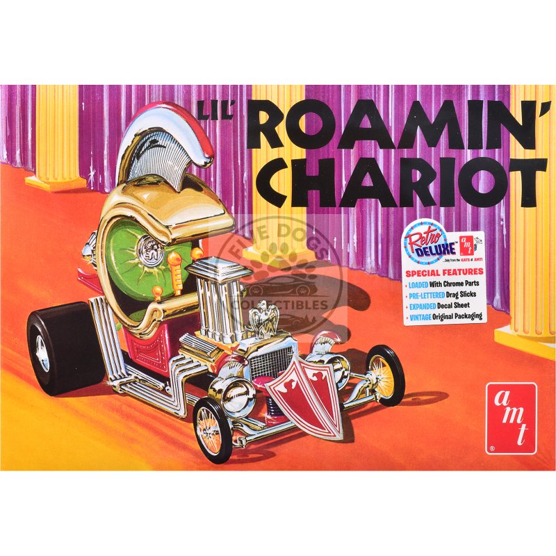skill 2 model kit "lil' roamin'" chariot show rod 1/25 scale model by amt
