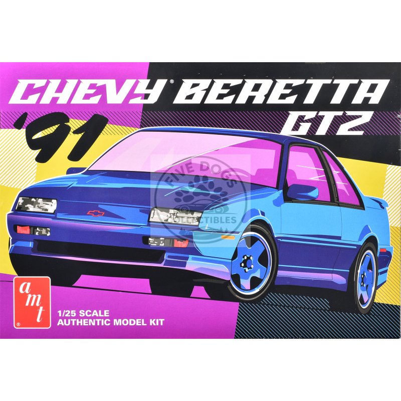 skill 2 model kit 1991 chevrolet beretta gtz 1/25 scale model by amt
