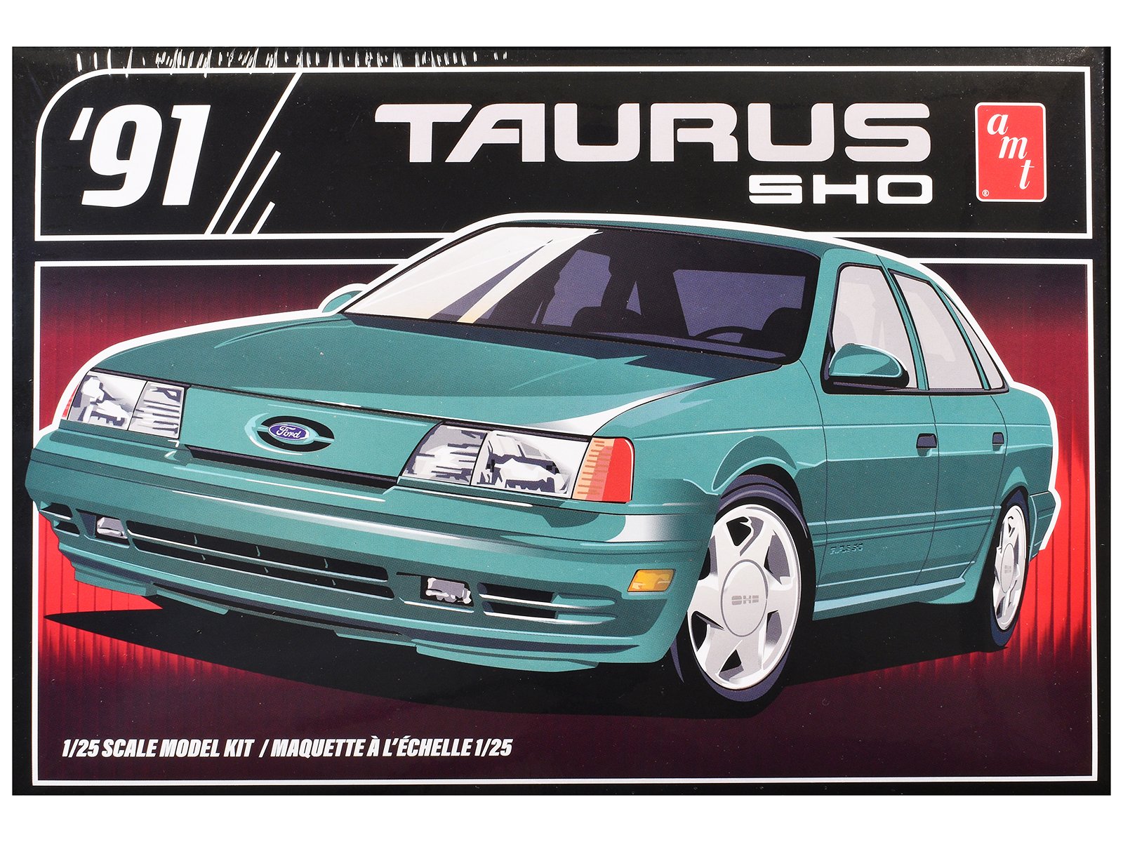 skill 2 model kit 1991 ford taurus sho 1/25 scale model by amt skill 2 model kit 1991 ford taurus sho 1/25 scale model by amt