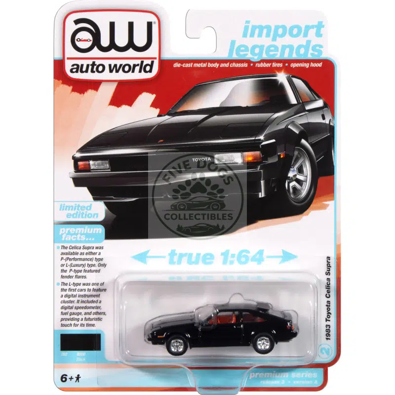 auto world 1983 toyota celica supra import legends 1:64 diecast