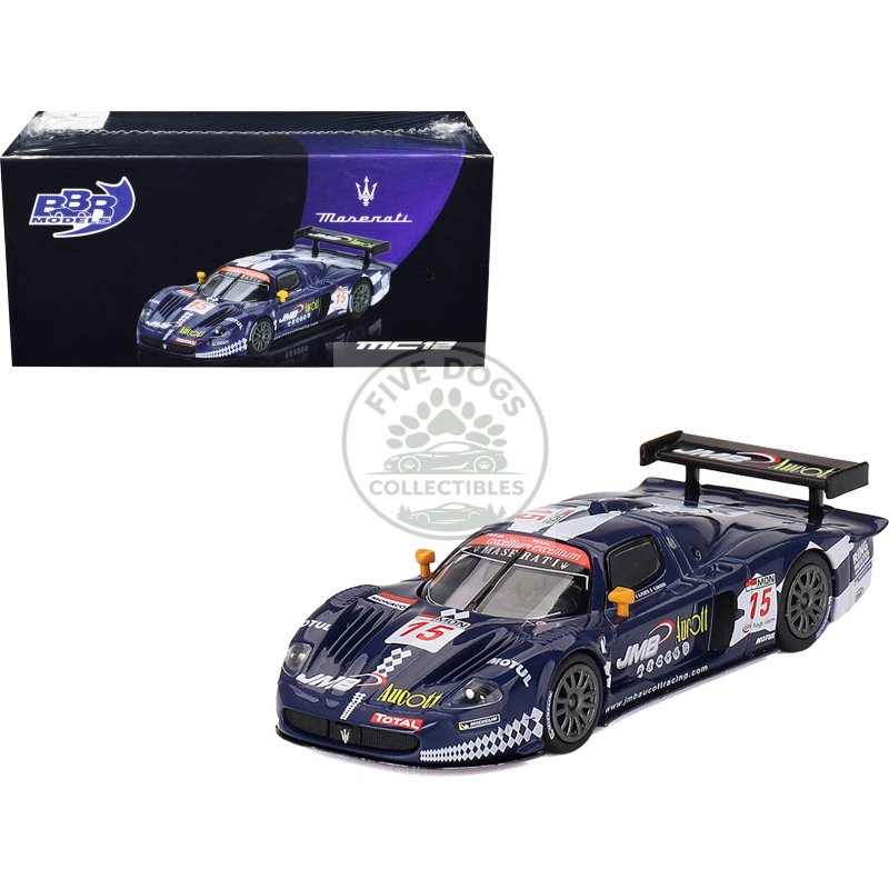 maserati mc12 competizione #15 ben aucott alain ferte stephane daoudi "jmb racing" "24 hours of spa" (2008) 1/64 diecast model car by bbr