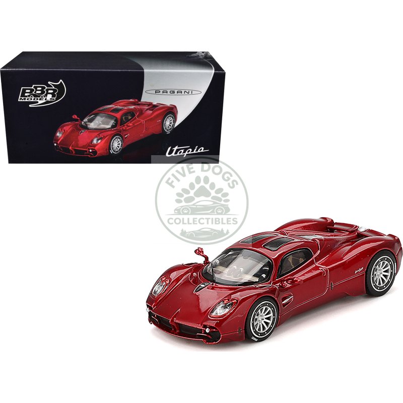 pagani utopia dubai red 1/64 diecast model car by bbr