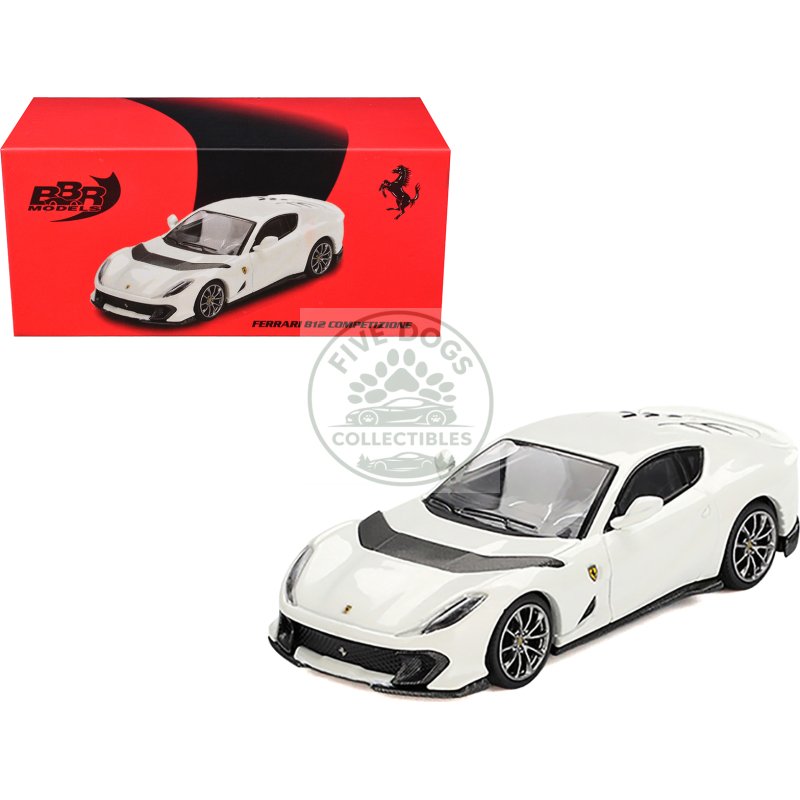 ferrari 812 competizione bianco avus white 1/64 diecast model car by bbr