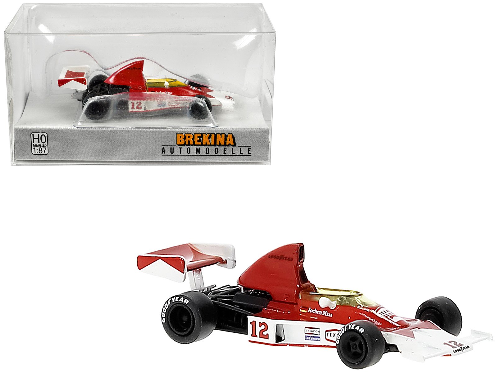 mclaren m23 #12 jochen mass "formula one f1 world championship" (1976) 1/87 (ho) scale model car by brekina mclaren m23 #12 jochen mass "formula one f1 world championship" (1976) 1/87 (ho) scale model car by brekina