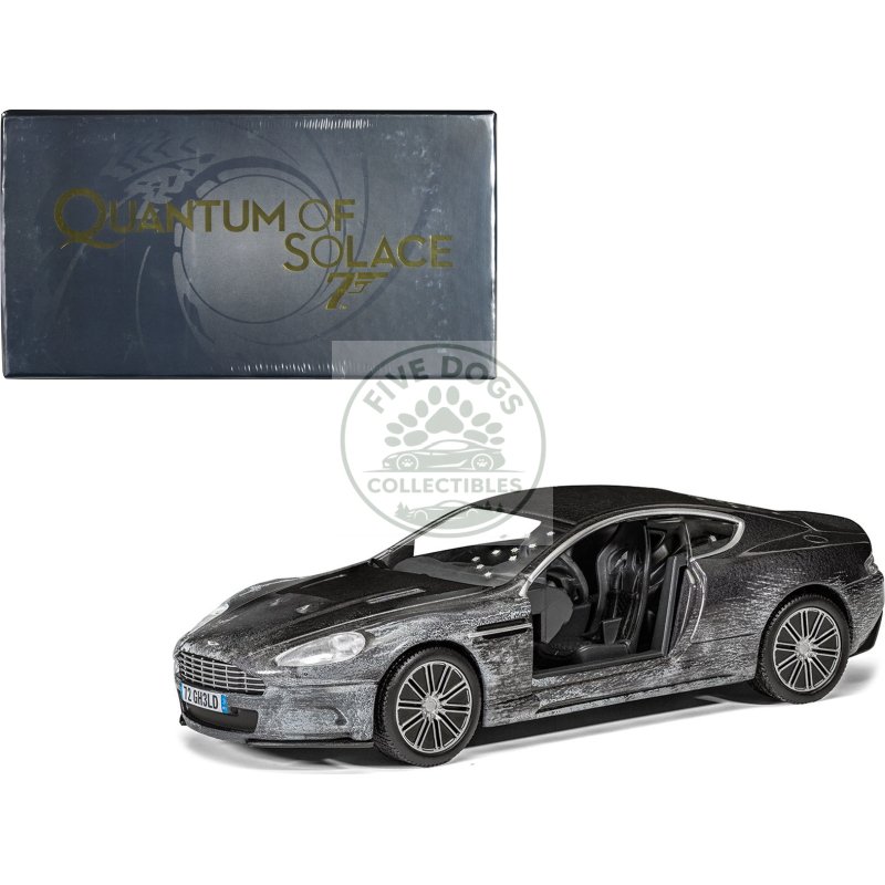 aston martin dbs gray metallic (damaged version) james bond 007 "quantum of solace" (2008) movie diecast model car by corgi