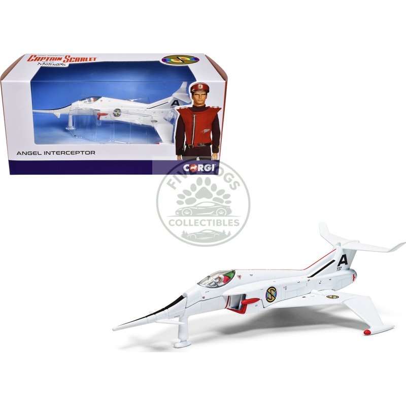 angel interceptor aircraft "world army air force" white "captain scarlet and the mysterons" (1967 1968) tv series diecast model by corgi