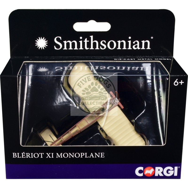 bleriot xi monoplane with pilot figure "smithsonian" series diecast model by corgi