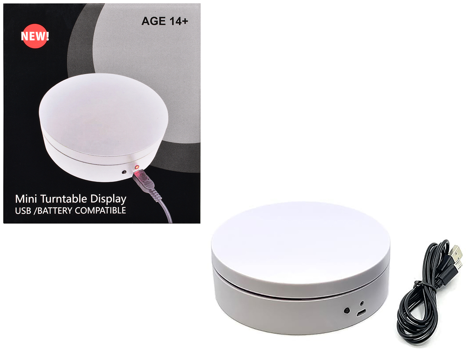 mini turntable rotating display stand 4.75" with white base for 1/64 scale model cars mini turntable rotating display stand 4.75" with white base for 1/64 scale model cars