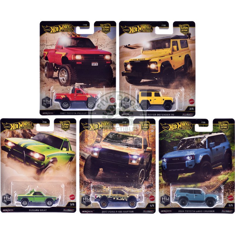 "hw off road" 5 piece set "car culture" 2024 series h diecast model cars by hot wheels