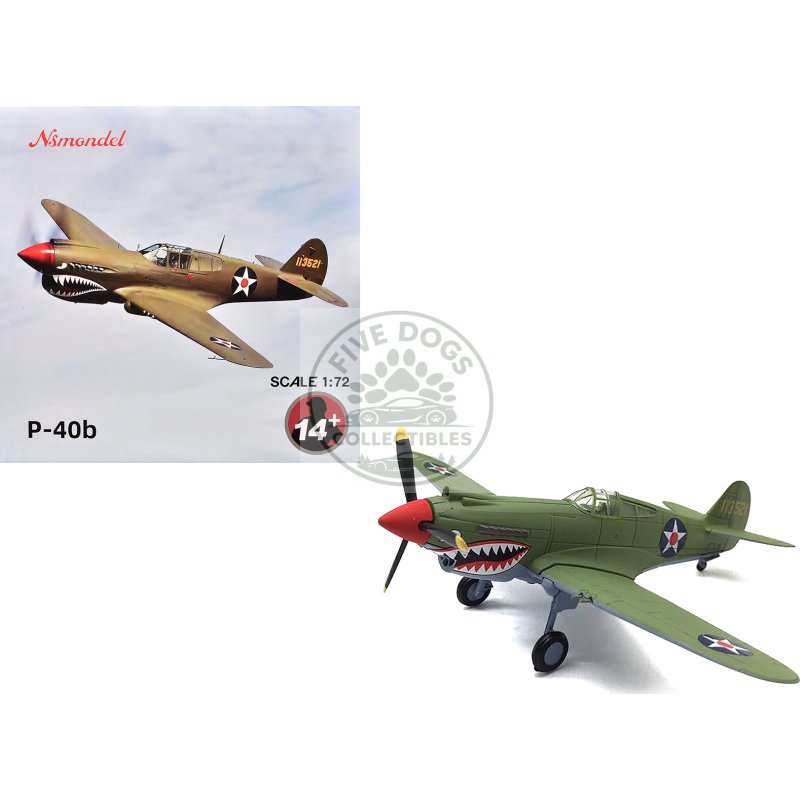 curtiss p 40e warhawk fighter aircraft "china burma india theater" (1942) united states army air forces 1/72 diecast model airplane