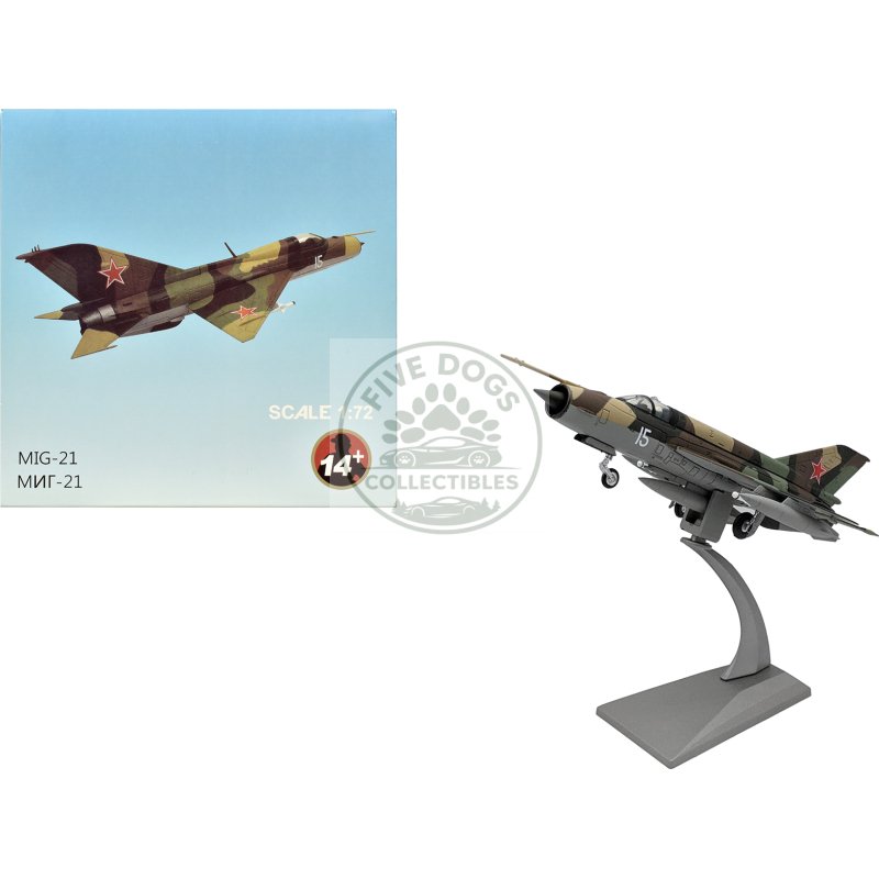 mikoyan gurevich mig 21sm fishbed j fighter aircraft "soviet air force" 1/72 diecast model airplane