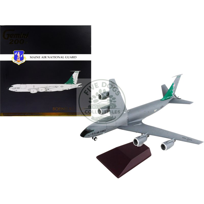 boeing kc 135r stratotanker tanker aircraft "maine air national guard" united states air force "gemini 200" series 1/200 diecast model airplane by geminijets