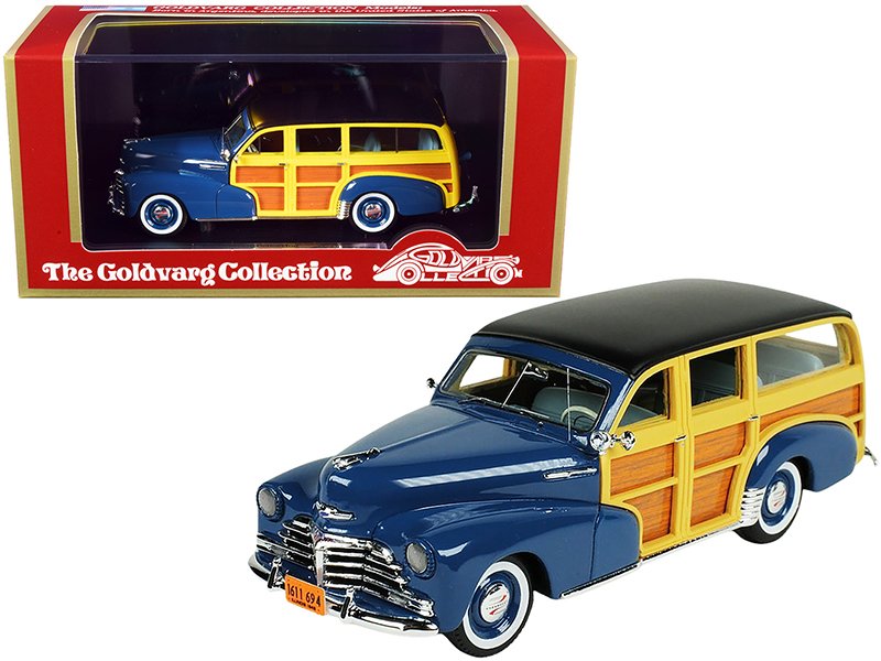 1948 chevrolet fleetmaster woodie station wagon como blue with black top limited edition to 240 pieces worldwide 1/43 model car by goldvarg collection 1948 chevrolet fleetmaster woodie station wagon como blue with black top limited edition to 240 pieces worldwide 1/43 model car by goldvarg collection