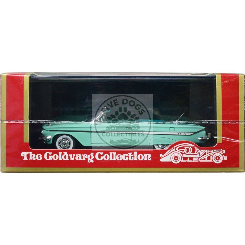 1961 chevrolet impala convertible light green with green interior limited edition to 240 pieces worldwide 1/43 model car by goldvarg collection
