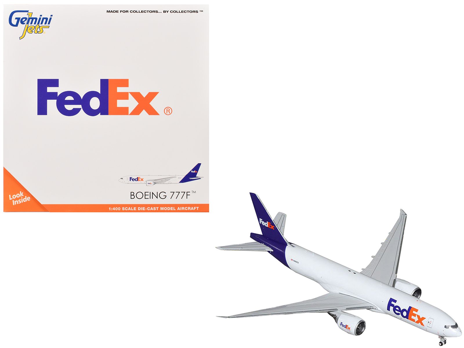 boeing 777f commercial aircraft "fedex (federal express)" (n895fd) white with purple tail 1/400 diecast model airplane by geminijets boeing 777f commercial aircraft "fedex (federal express)" (n895fd) white with purple tail 1/400 diecast model airplane by geminijets