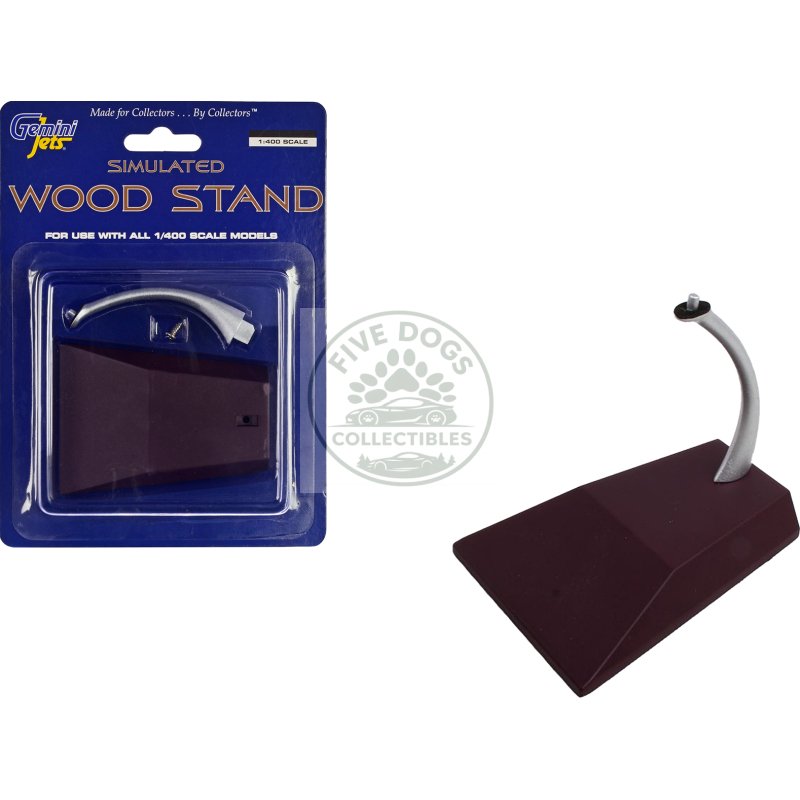 simulated wood display stand for 1/400 scale models by geminijets